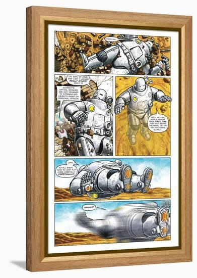 Zombies vs. Robots - Comic Page with Panels-Paul McCaffrey-Framed Stretched Canvas