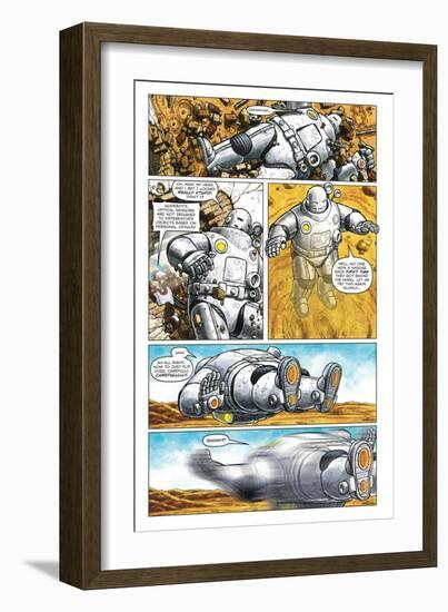 Zombies vs. Robots - Comic Page with Panels-Paul McCaffrey-Framed Premium Giclee Print