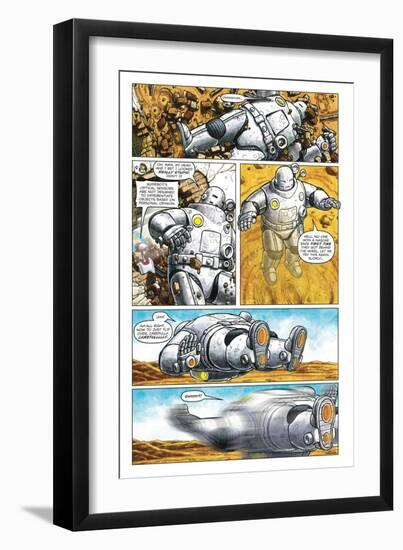 Zombies vs. Robots - Comic Page with Panels-Paul McCaffrey-Framed Premium Giclee Print