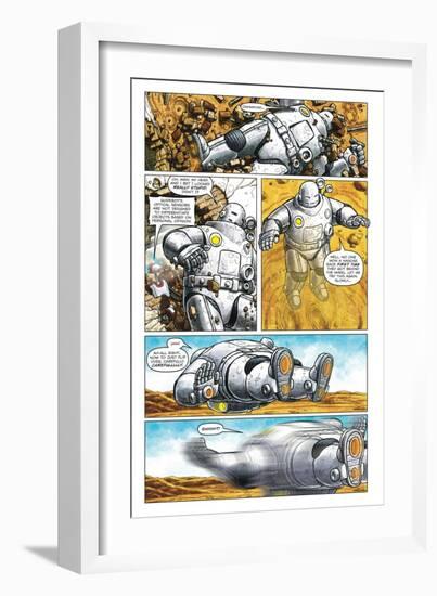 Zombies vs. Robots - Comic Page with Panels-Paul McCaffrey-Framed Premium Giclee Print