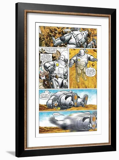 Zombies vs. Robots - Comic Page with Panels-Paul McCaffrey-Framed Art Print