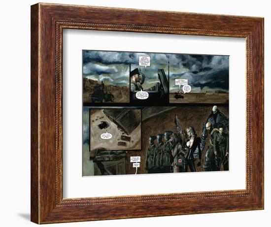 Zombies vs. Robots - Comic Page with Panels-Menton Matthews III-Framed Premium Giclee Print