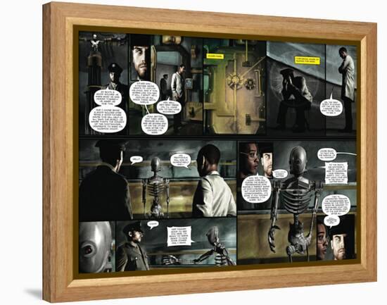 Zombies vs. Robots - Comic Page with Panels-Menton Matthews III-Framed Stretched Canvas