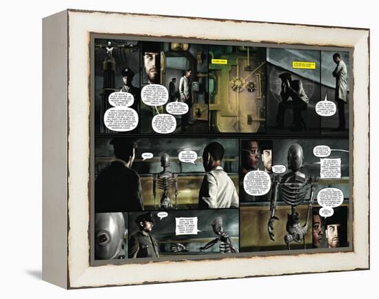 Zombies vs. Robots - Comic Page with Panels-Menton Matthews III-Framed Stretched Canvas