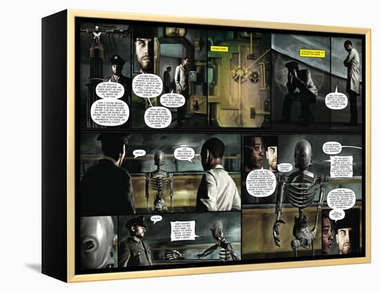 Zombies vs. Robots - Comic Page with Panels-Menton Matthews III-Framed Stretched Canvas