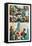 Zombies vs. Robots - Comic Page with Panels-Paul McCaffrey-Framed Stretched Canvas