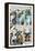 Zombies vs. Robots - Comic Page with Panels-Paul McCaffrey-Framed Stretched Canvas