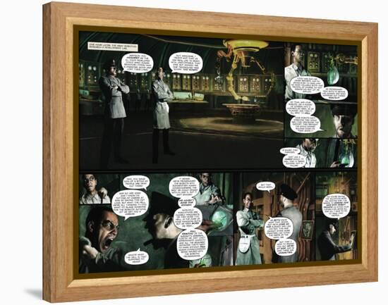 Zombies vs. Robots - Comic Page with Panels-Menton Matthews III-Framed Stretched Canvas