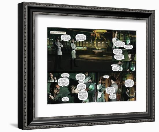 Zombies vs. Robots - Comic Page with Panels-Menton Matthews III-Framed Premium Giclee Print