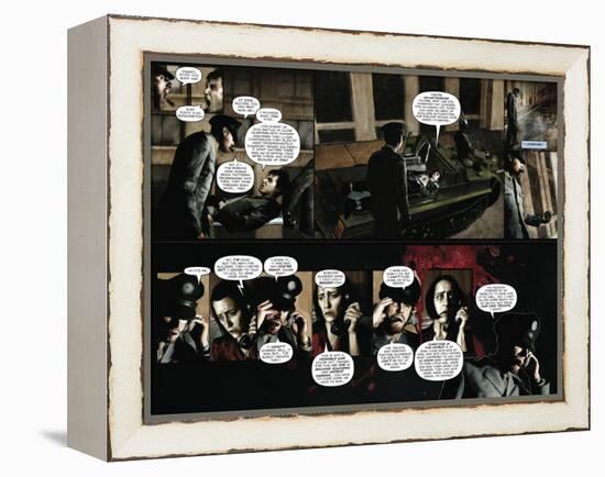 Zombies vs. Robots - Comic Page with Panels-Menton Matthews III-Framed Stretched Canvas