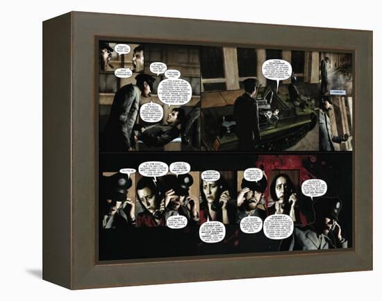 Zombies vs. Robots - Comic Page with Panels-Menton Matthews III-Framed Stretched Canvas