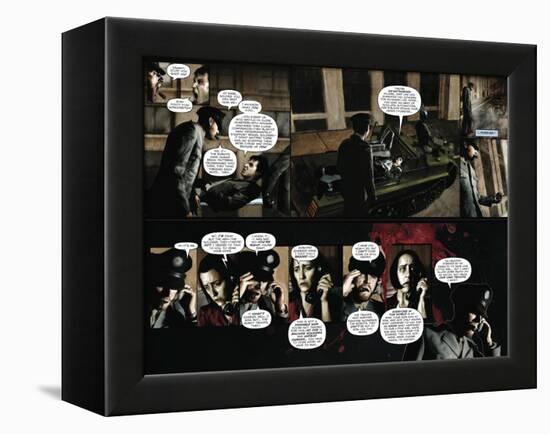 Zombies vs. Robots - Comic Page with Panels-Menton Matthews III-Framed Stretched Canvas