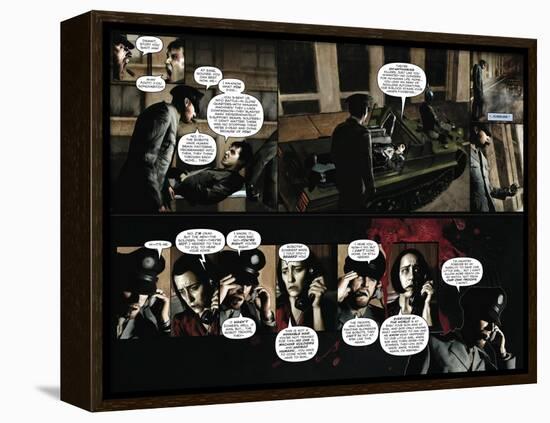 Zombies vs. Robots - Comic Page with Panels-Menton Matthews III-Framed Stretched Canvas