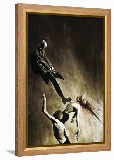 Zombies vs. Robots - Cover Art-Menton Matthews III-Framed Stretched Canvas