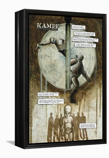 Zombies vs. Robots - Full-Page Art-Menton Matthews III-Framed Stretched Canvas