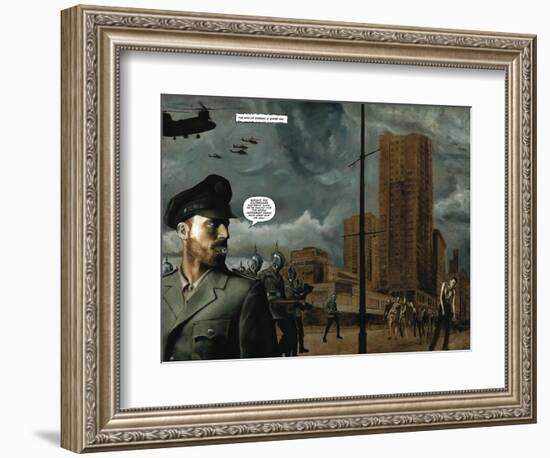 Zombies vs. Robots - Full-Page Art-Menton Matthews III-Framed Premium Giclee Print