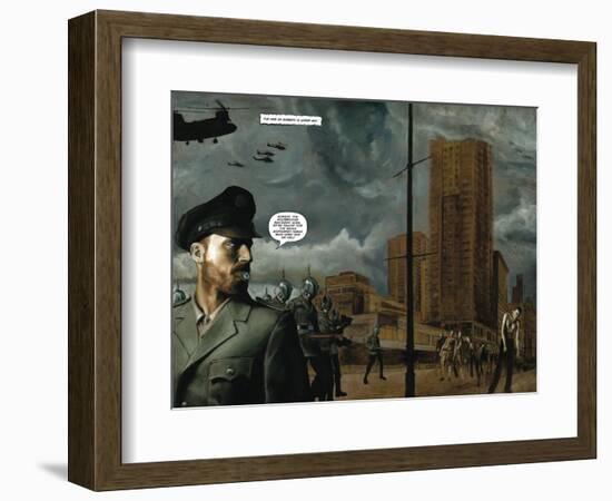 Zombies vs. Robots - Full-Page Art-Menton Matthews III-Framed Premium Giclee Print