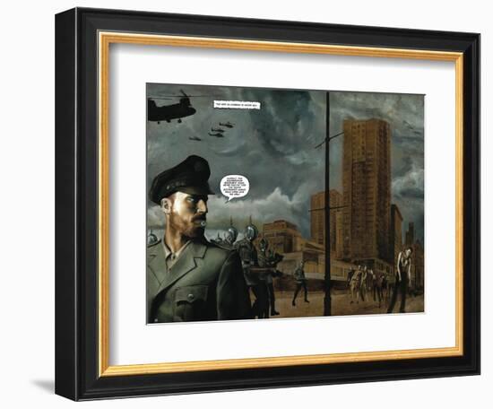 Zombies vs. Robots - Full-Page Art-Menton Matthews III-Framed Premium Giclee Print