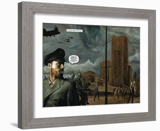 Zombies vs. Robots - Full-Page Art-Menton Matthews III-Framed Art Print