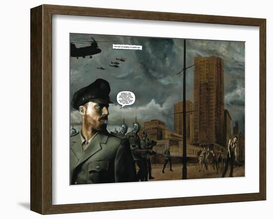 Zombies vs. Robots - Full-Page Art-Menton Matthews III-Framed Art Print