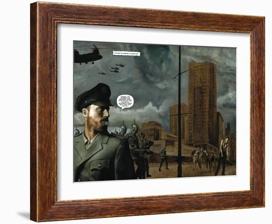 Zombies vs. Robots - Full-Page Art-Menton Matthews III-Framed Art Print