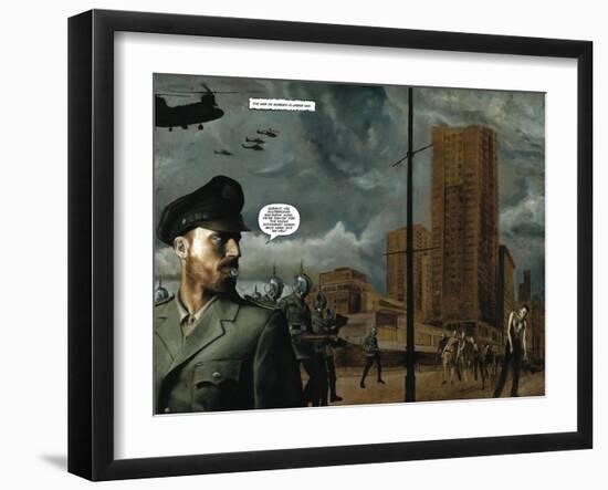 Zombies vs. Robots - Full-Page Art-Menton Matthews III-Framed Art Print