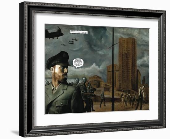 Zombies vs. Robots - Full-Page Art-Menton Matthews III-Framed Art Print