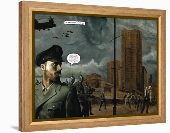 Zombies vs. Robots - Full-Page Art-Menton Matthews III-Framed Stretched Canvas