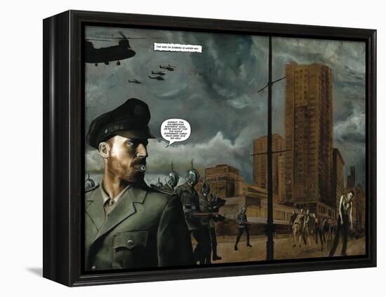 Zombies vs. Robots - Full-Page Art-Menton Matthews III-Framed Stretched Canvas