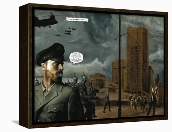 Zombies vs. Robots - Full-Page Art-Menton Matthews III-Framed Stretched Canvas