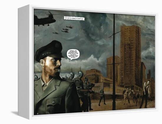 Zombies vs. Robots - Full-Page Art-Menton Matthews III-Framed Stretched Canvas