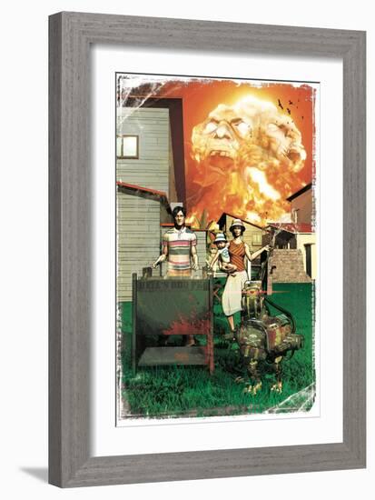 Zombies vs. Robots: More Than a Junkyard Dog-Fabio Listrani-Framed Art Print