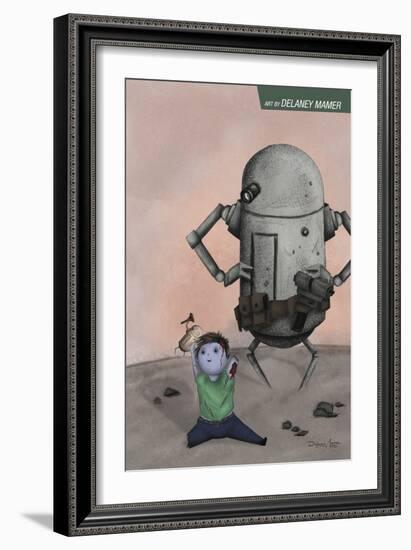 Zombies vs. Robots: No. 10 - Bonus Material-Delaney Mamer-Framed Premium Giclee Print