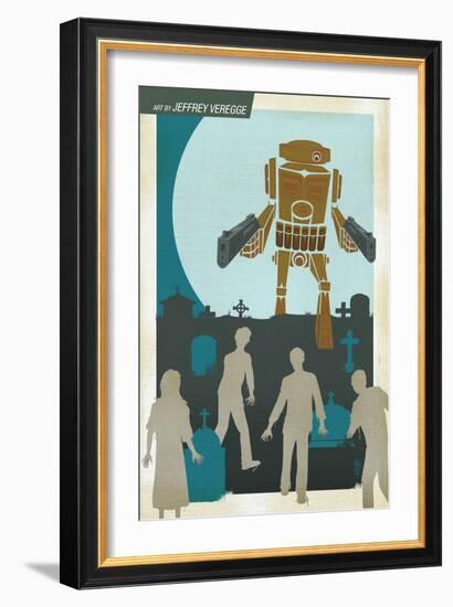 Zombies vs. Robots: No. 10 - Bonus Material-Nico Pena-Framed Premium Giclee Print