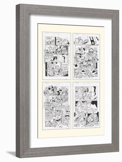 Zombies vs. Robots: No. 10 - Bonus Material-Nico Pena-Framed Premium Giclee Print