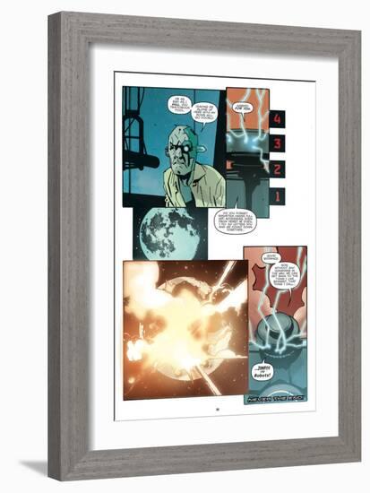 Zombies vs. Robots: No. 10 - Comic Page with Panels-Antonio Fuso-Framed Art Print