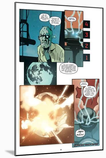 Zombies vs. Robots: No. 10 - Comic Page with Panels-Antonio Fuso-Mounted Art Print