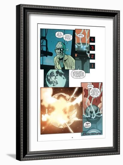 Zombies vs. Robots: No. 10 - Comic Page with Panels-Antonio Fuso-Framed Art Print