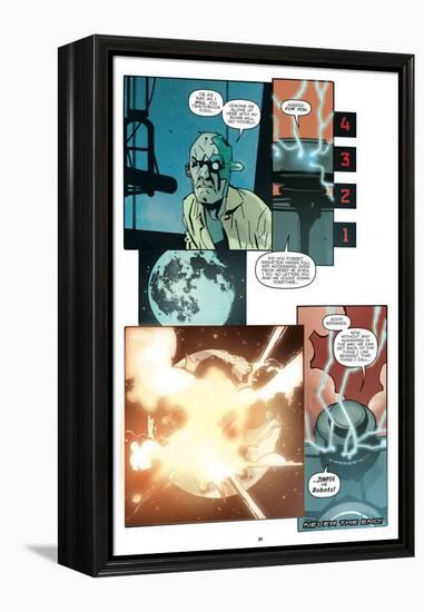 Zombies vs. Robots: No. 10 - Comic Page with Panels-Antonio Fuso-Framed Stretched Canvas