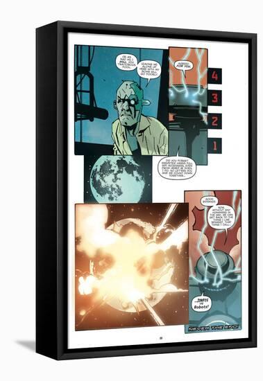 Zombies vs. Robots: No. 10 - Comic Page with Panels-Antonio Fuso-Framed Stretched Canvas