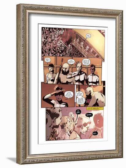 Zombies vs. Robots: No. 10 - Comic Page with Panels-Antonio Fuso-Framed Art Print