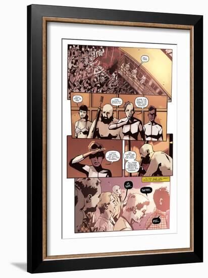 Zombies vs. Robots: No. 10 - Comic Page with Panels-Antonio Fuso-Framed Art Print