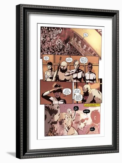 Zombies vs. Robots: No. 10 - Comic Page with Panels-Antonio Fuso-Framed Art Print