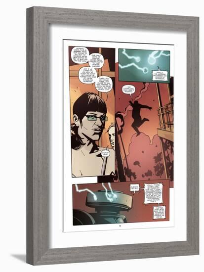 Zombies vs. Robots: No. 10 - Comic Page with Panels-Antonio Fuso-Framed Art Print