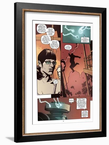 Zombies vs. Robots: No. 10 - Comic Page with Panels-Antonio Fuso-Framed Art Print