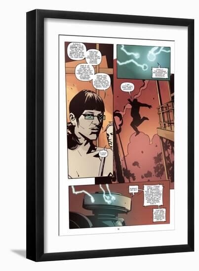 Zombies vs. Robots: No. 10 - Comic Page with Panels-Antonio Fuso-Framed Art Print