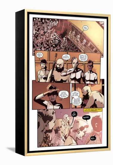 Zombies vs. Robots: No. 10 - Comic Page with Panels-Antonio Fuso-Framed Stretched Canvas