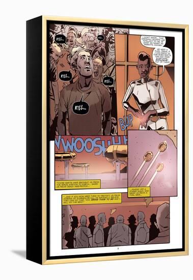 Zombies vs. Robots: No. 10 - Comic Page with Panels-Antonio Fuso-Framed Stretched Canvas