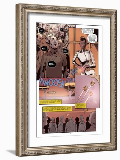 Zombies vs. Robots: No. 10 - Comic Page with Panels-Antonio Fuso-Framed Art Print