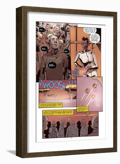 Zombies vs. Robots: No. 10 - Comic Page with Panels-Antonio Fuso-Framed Art Print